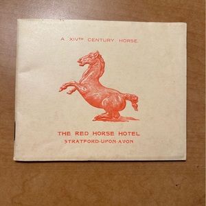 1937 or earlier THE RED HORSE HOTEL Brochure London Shakespeare Birth Place